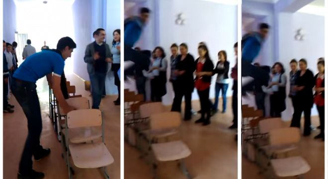 ქართველი უფროსკლასელების სახიფათო თამაში სკოლის დერეფანში და აღშფოთებული მშობლები