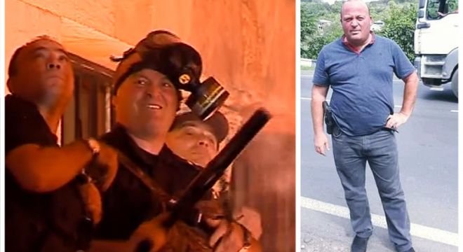 "იცნობდეთ, ეს ის ღორია, საქართველოს სირცხვილი, რომელიც წუხელის ქართველებს სახეში უმიზნებდა, ესროდა და ამაზე იცინოდა..."