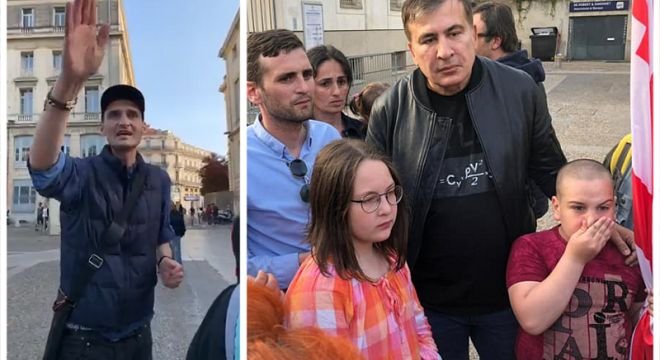 მელორ ვაჩნაძესა და მიხეილ სააკაშვილს შორის მონპელიეს ქუჩებში დაპირისპირება მოხდა