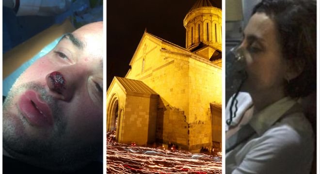 "გაზი რო გაუშვეს გოგოები და ბავშვები იყვნენ,უნდა შეგვეყვანა ქაშვეთის ეკლესიაში და კარები დაგვიკეტეს აქ რას შემოდიხართო..."