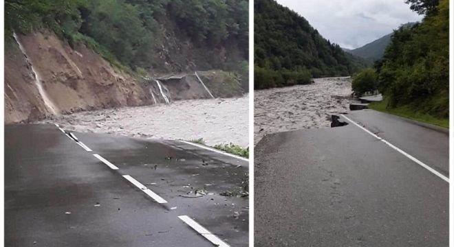 "ღმერთო დაიფარე ჩემი ღები..." - სტიქიამ რაჭაში გზა მოგლიჯა და მაღალი გადაცემის ბოძი წააქცია, რა ხდება ამ წუთებში რაჭაში