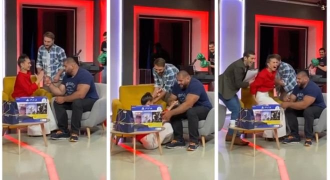 ქართველმა ჰალკმა ტელეწამყვანი ვერიკო კალანდია ურჩობისთის დასაჯა - კულისებიდან გადაღებული კადრები, რომლებიც ტელევიზიაში არ გასულა