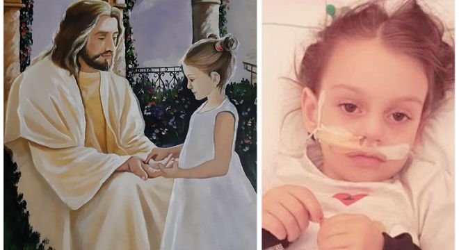 "ჩაიკრა გულში ჩვენი ანიტა ქრისტემ..." - მამა სევერიანმა პატარა ანიტა დახატა