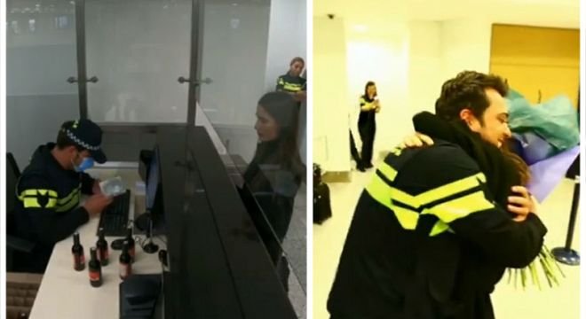 2020 წლის ყველაზე ორიგინალური ქართული ხელის თხოვნა - იმედის ჟურნალისტმა საცელეს ხელი პირდაპირ აეროპორტში სთხოვა