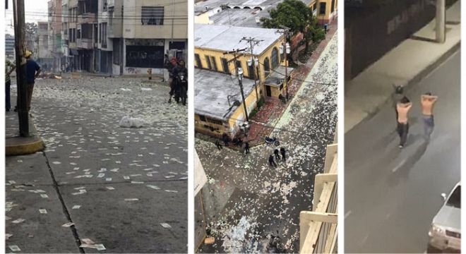 შეიარაღებულმა პირებმა, რომლებმაც ბანკი გაძარცვეს მოქალაქეებს ათობით ათასი კუპიურა შუა ქუჩაში დაუყარეს