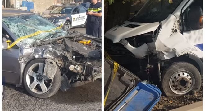 შსს-ს ავტომობილი, რომელშიც პატიმრები ისხდნენ ავარიაში მოყვა - საავადმყოფოში გადაყვანილია ხუთი ადამიანი