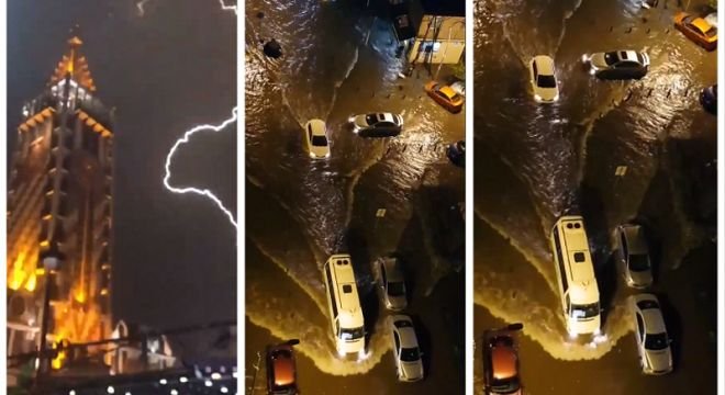 ელვა ჭექა-ქუხილი და ძლიერი წყალდიდობა - რა სიტუაციაა ამ წუთებში ბათუმში