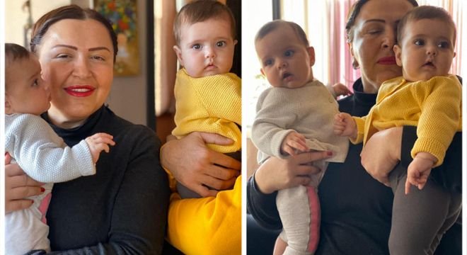 ინგა გრიგოლია ნოდარ მელაძის ტყუპების ფოტოსურათებს აქვეყნებს