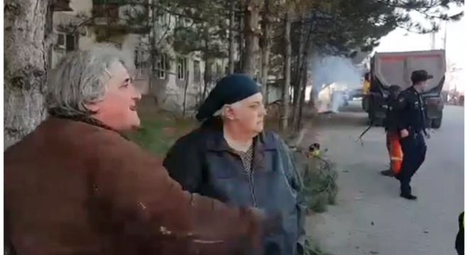 "მოდი აქა, ამ ცულით მაგ .... ძირში მოგაჭრი" - გორელებმა ხეების ჭრა გააპროტესტეს