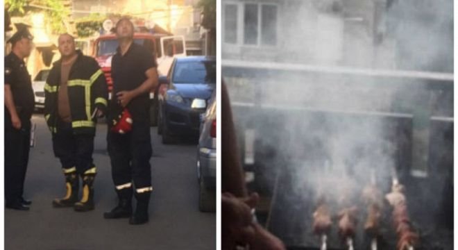 რუსთავში გამოძახებაზე მისულ მეხანძრეებს ადგილზე ხანძრის მაგივრად მწვადის შეწვის როცესი გახვდათ