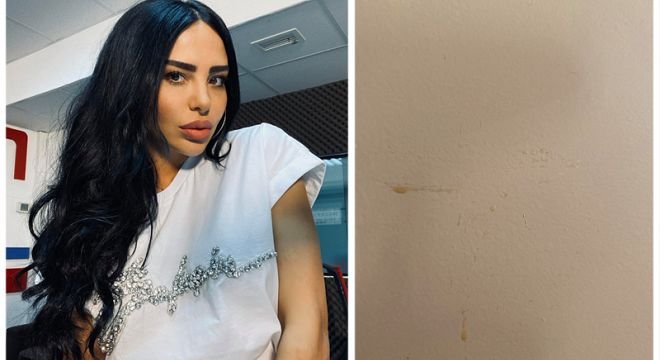 "არ ვიცი აქ რამდენად ჩანს, მაგრამ დღეს კარს რომ ვაღებდი აი ეს დამხვდა... ვისი გაკეთებულიც არუნდა იყოს ავადმყოფ სხეულში ავადმყოფი სულია..."