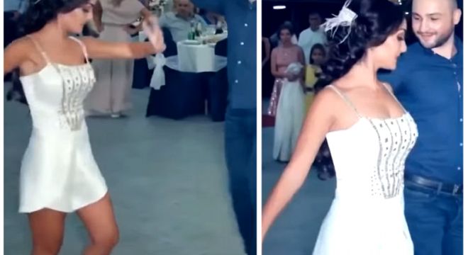 ქართველმა წყვილმა ქორწილში ცეცხლი დაანთო... "უბრალოდ მათ ფეხებს დააკვირდით, ამის გაკეთება ხომ შეუძლებელია" - წერენ რუსული საიტები