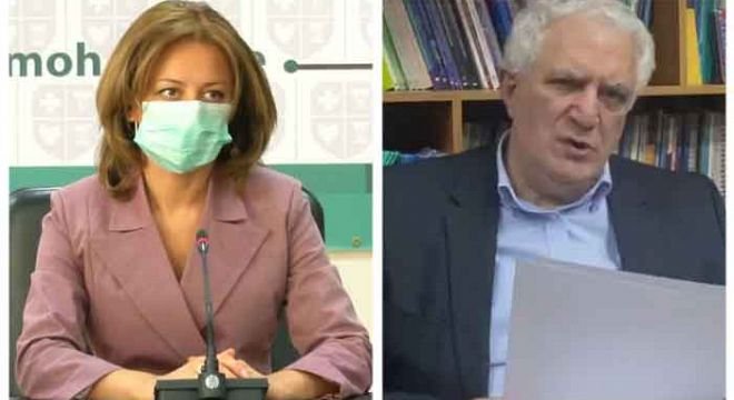 ჯანდაცვის მინისტრი ქვეყნის მთავარ ინფექციონისტს, ამირან გამყრელიძეს დაუპირისპირდა