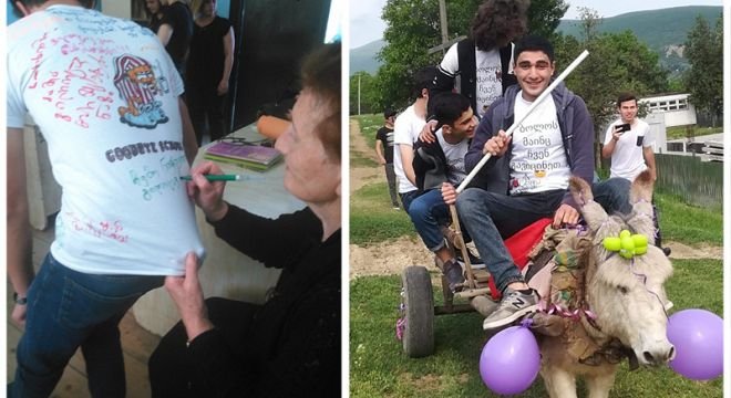 ასე ორიგინალურად აღნიშნეს ხოვლის საჯარო სკოლის 12-ე კლასელებმა ბოლო ზარი