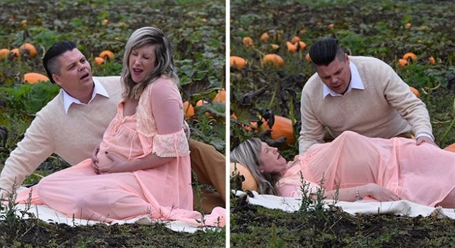 მშობიარობის ყველაზე სასაცილო და არალოგიკური ფოტოსესია, რომელსაც ჭკუად მყოფი ადამიანი არ გააკეთებდა