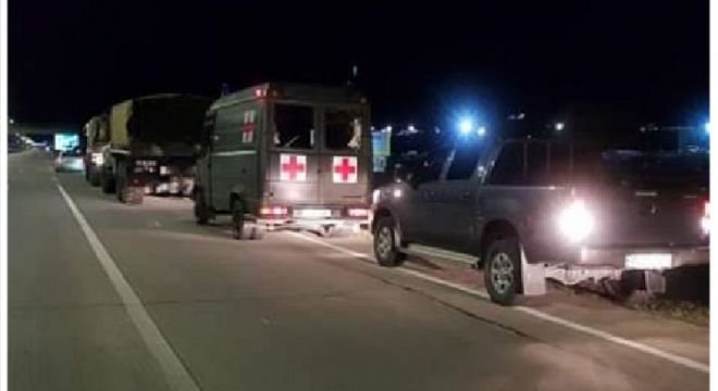 პრემიერის გადაწყვეტილებით რუსთავში სამხედრო ავტომობილები შევიდნენ