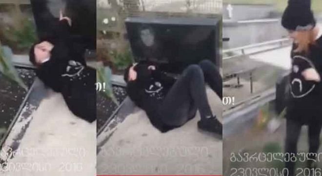 აღმაშფოთებელი კადრები - სოციალურ ქსელში ქართველი ემოების ვიდე გავრცელდა სადაც ისინი საფლავებს შეურაცხყოფენ