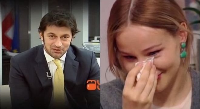 პირდაპირ ეთერში ანუკი არეშიძეც და წამყვანებიც ტიროდნენ - როგორ მიულოცა კახი კალაძემ საჯაროდ ცოლს ვალენტინობა?